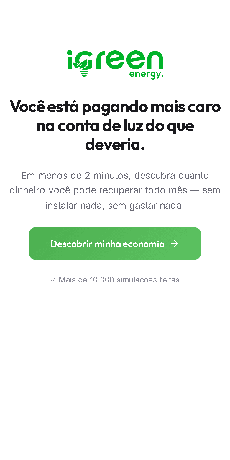 O mesmo funil no celular